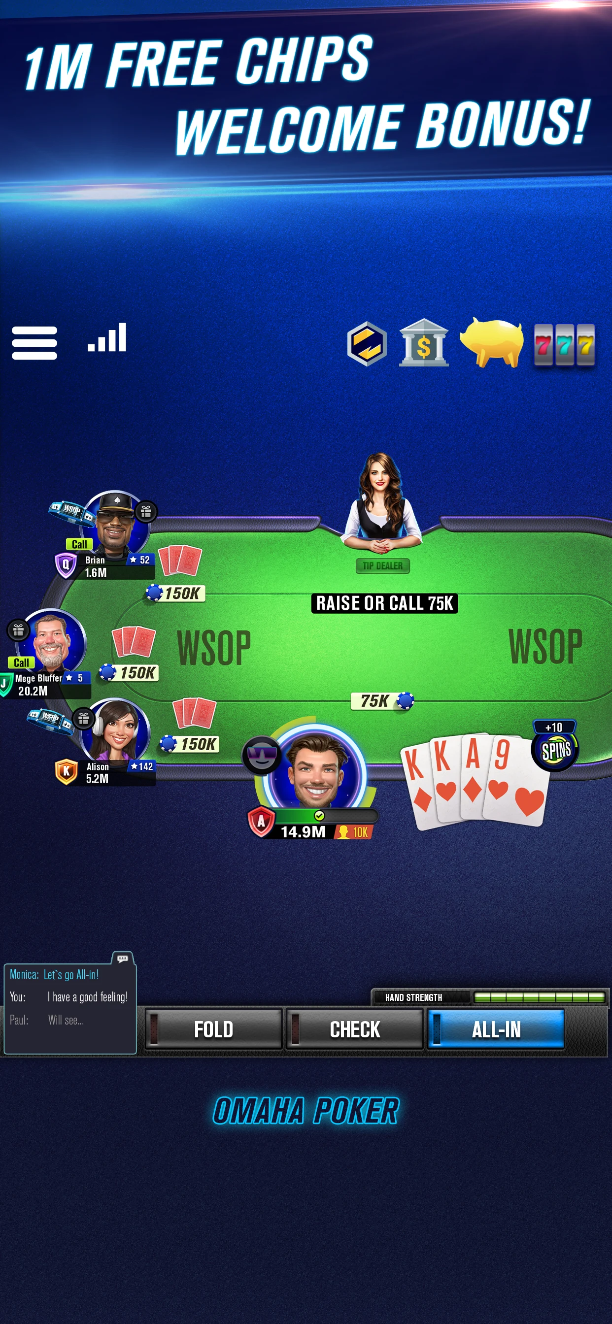 WSOP Poker: Texas Holdem Game screenshot